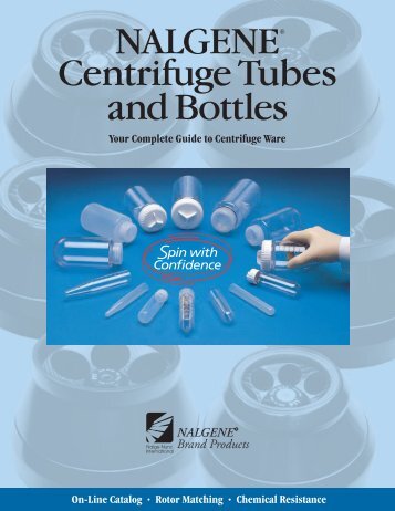 NALGENE Centrifuge Tubes and Bottles
