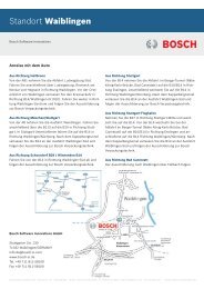 Standort Waiblingen - Bosch Software Innovations