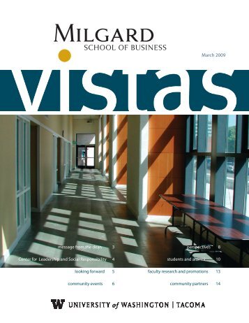 Vistas Newsletter 2009 - University of Washington Tacoma