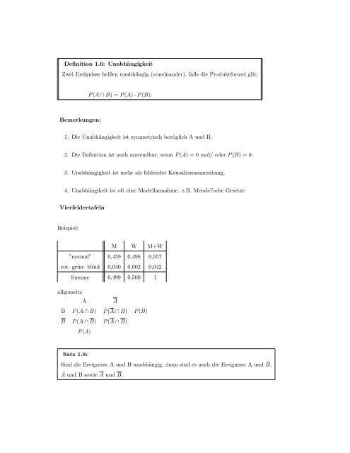 Vorlesungsskript - Mathematik und ihre Didaktik