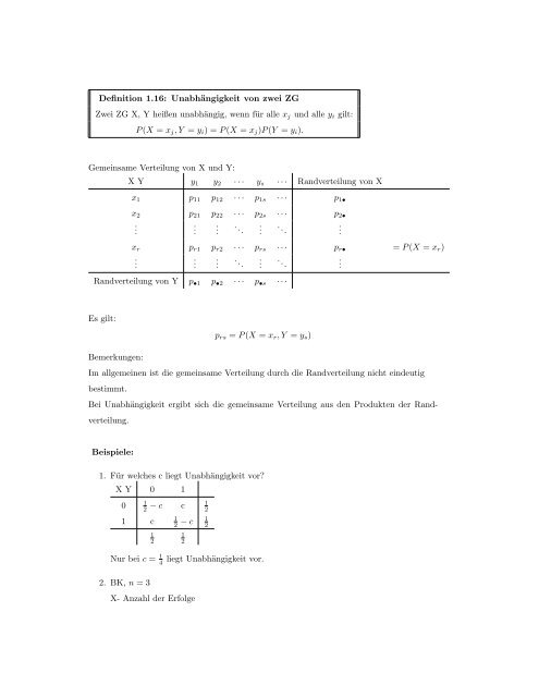 Vorlesungsskript - Mathematik und ihre Didaktik