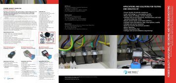 power quality analysing, recording and troubleshooting - Metrel dd