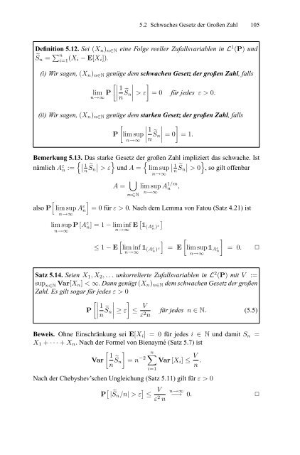 Klenke Wahrscheinlichkeitstheorie