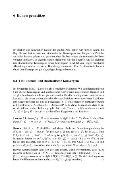 Klenke Wahrscheinlichkeitstheorie