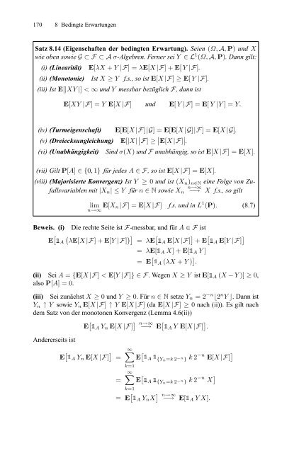 Klenke Wahrscheinlichkeitstheorie