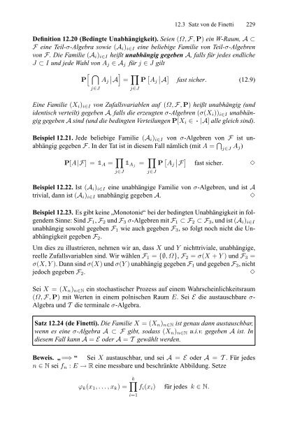 Klenke Wahrscheinlichkeitstheorie