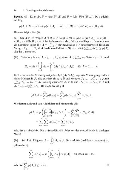 Klenke Wahrscheinlichkeitstheorie