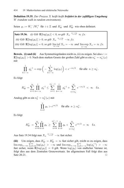 Klenke Wahrscheinlichkeitstheorie