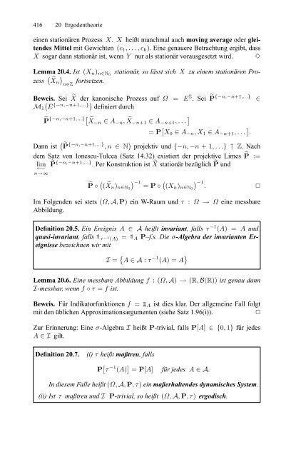 Klenke Wahrscheinlichkeitstheorie