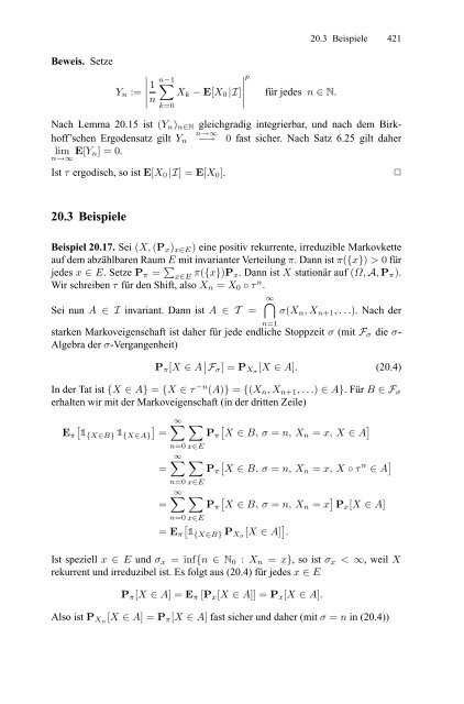 Klenke Wahrscheinlichkeitstheorie