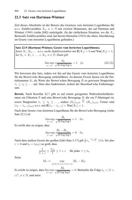 Klenke Wahrscheinlichkeitstheorie