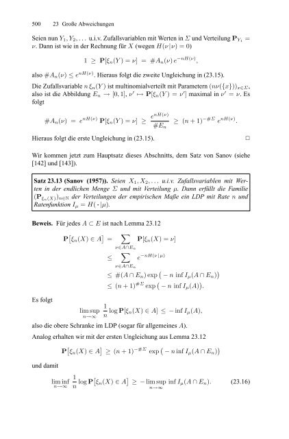 Klenke Wahrscheinlichkeitstheorie