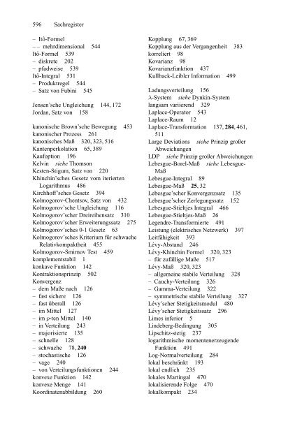 Klenke Wahrscheinlichkeitstheorie