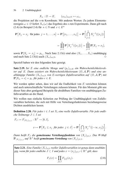 Klenke Wahrscheinlichkeitstheorie