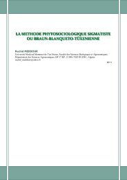 la methode phytosociologique sigmatiste ou braun - Tela Botanica