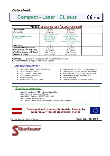 The new Compact-Laser plus - Silberbauer