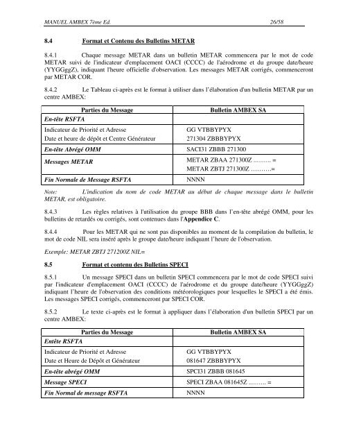 ambex - ICAO