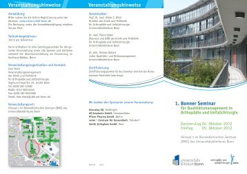 Download Flyer - Klinik für Orthopädie und Unfallchirurgie der ...