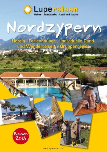 Spezialkatalog Nordzypern 2013 von Lupe Reisen