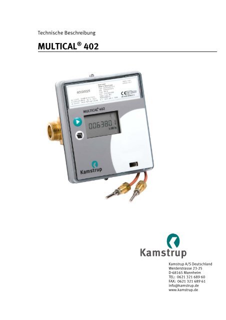 Device Code Kamstrup MULTICAL® 402 - Kamstrup