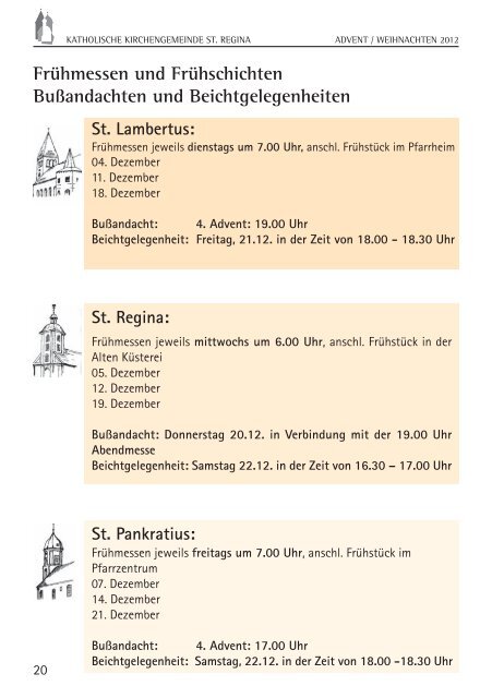 Pfarrbrief Advent 2012 - Katholische Kirche Drensteinfurt