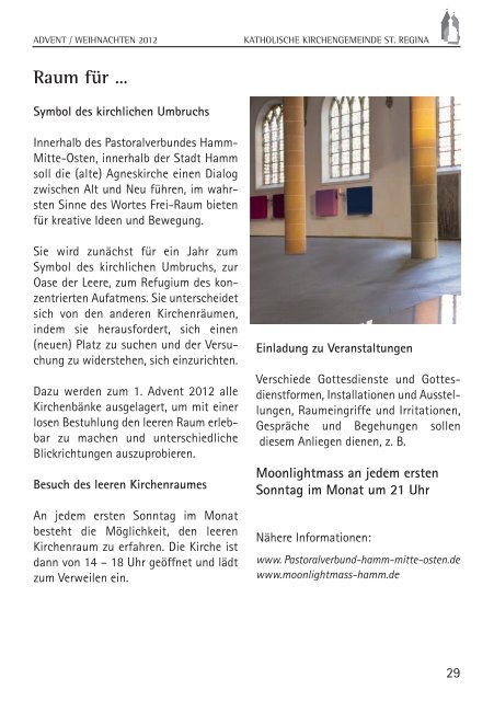 Pfarrbrief Advent 2012 - Katholische Kirche Drensteinfurt