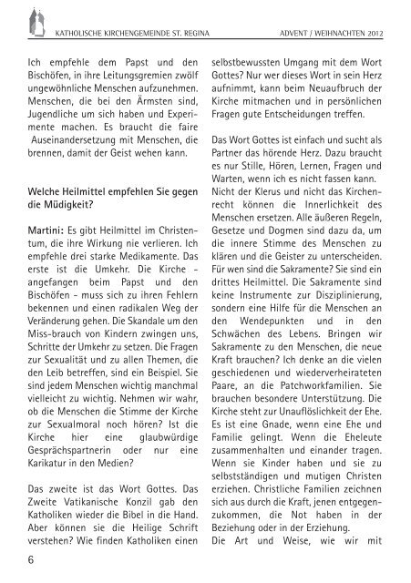 Pfarrbrief Advent 2012 - Katholische Kirche Drensteinfurt