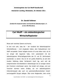 Vortrag von Dr. Gerald Volkmer - Carl Wolff Gesellschaft