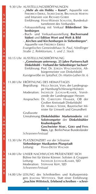 Programm 2010 - Siebenbuerger.de