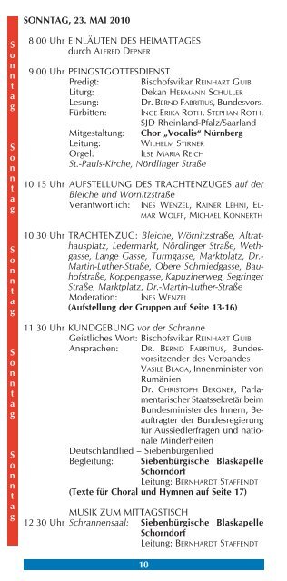 Programm 2010 - Siebenbuerger.de