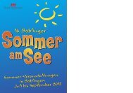 Programm Böblinger Sommer am See - Stadt Böblingen