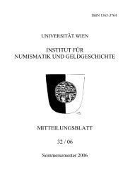 32 / 2006 - Institut für Numismatik und Geldgeschichte - Universität ...