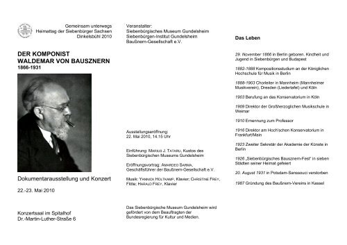 Waldemar von Bausznern - Siebenbuerger.de