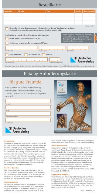 Katalog Strassacker - Deutscher Ärzte-Verlag