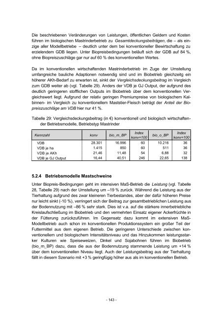 Betriebs- und regionalwirtschaftliche Aspekte einer großflächigen ...