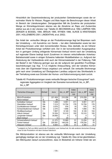 Betriebs- und regionalwirtschaftliche Aspekte einer großflächigen ...