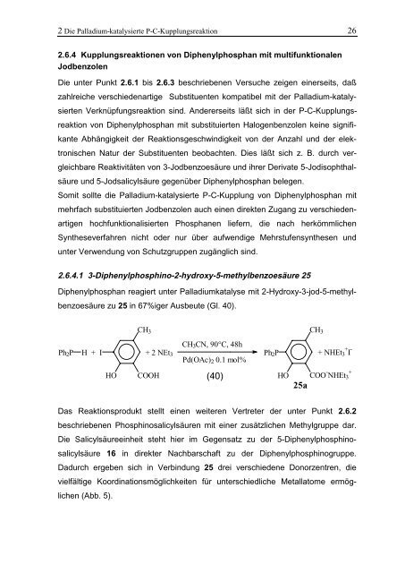 Synthese und Eigenschaften hydrophiler Arylphosphane