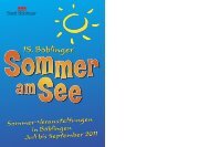 Das Programmheft zum Böblinger Sommer am ... - Stadt Böblingen