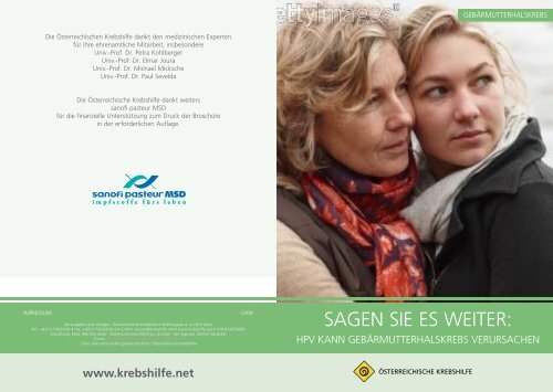 Impfung gegen HPV - Sanofi Pasteur MSD