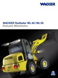 WACKER Radlader WL 48 / WL 50 Robuste Mitarbeiter