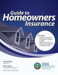 Guide to - Ohio Department of Insurance - State of Ohio