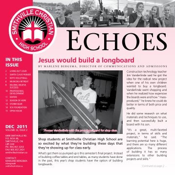 Jesus would build a longboard - Smithville Christian High School