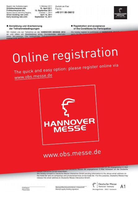 HANNOVER MESSE 2012 - OHK Liberec