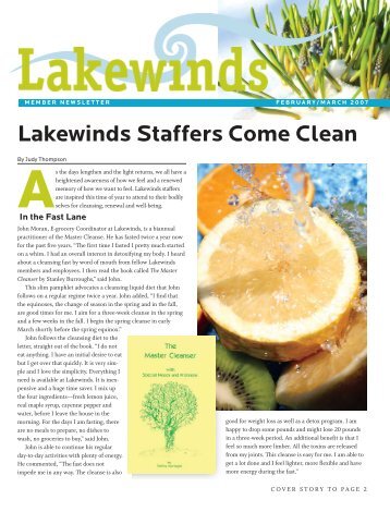 Lakewinds Staffers Come Clean - Lakewinds Natural Foods