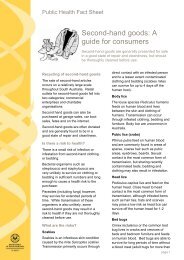 Second-hand goods: A guide for consumers - SA Health - SA.gov.au