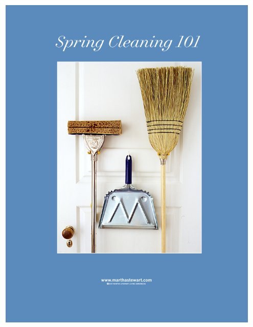 Spring Cleaning 101 - Martha Stewart