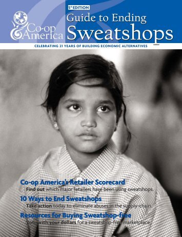 Guide to Ending Sweatshops by Co-op America - Green America