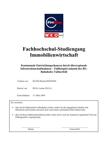 Fachhochschul-Studiengang Immobilienwirtschaft - koeckeis .at