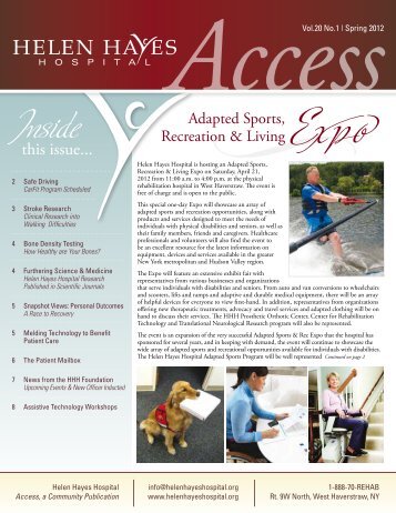 ACCESS Spring 2012 - Helen Hayes Hospital