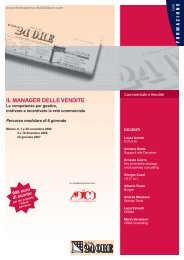 IL MANAGER DELLE VENDITE - Shopping24 - Il Sole 24 Ore